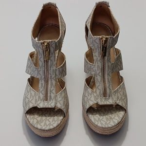 Michael Kors Damita Wedge Sandals- 9.5M